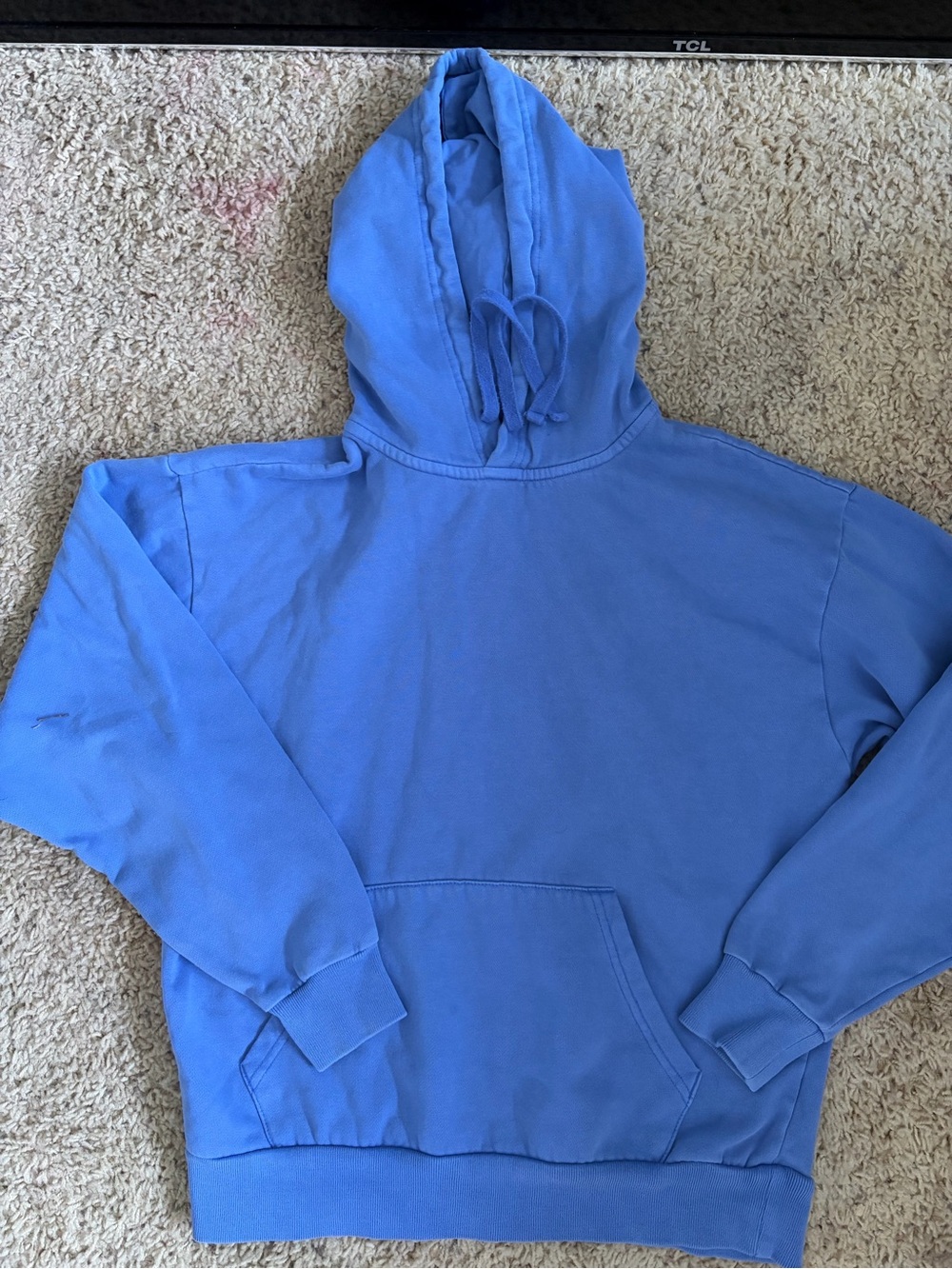 Aeropostale Light Blue Hoodie with Fleece Lining